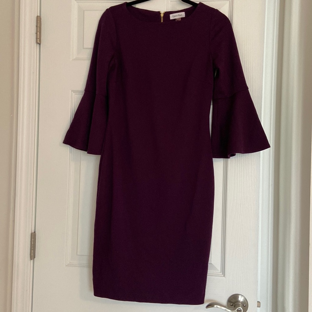 Calvin Klein Funnel Sleeve Dress